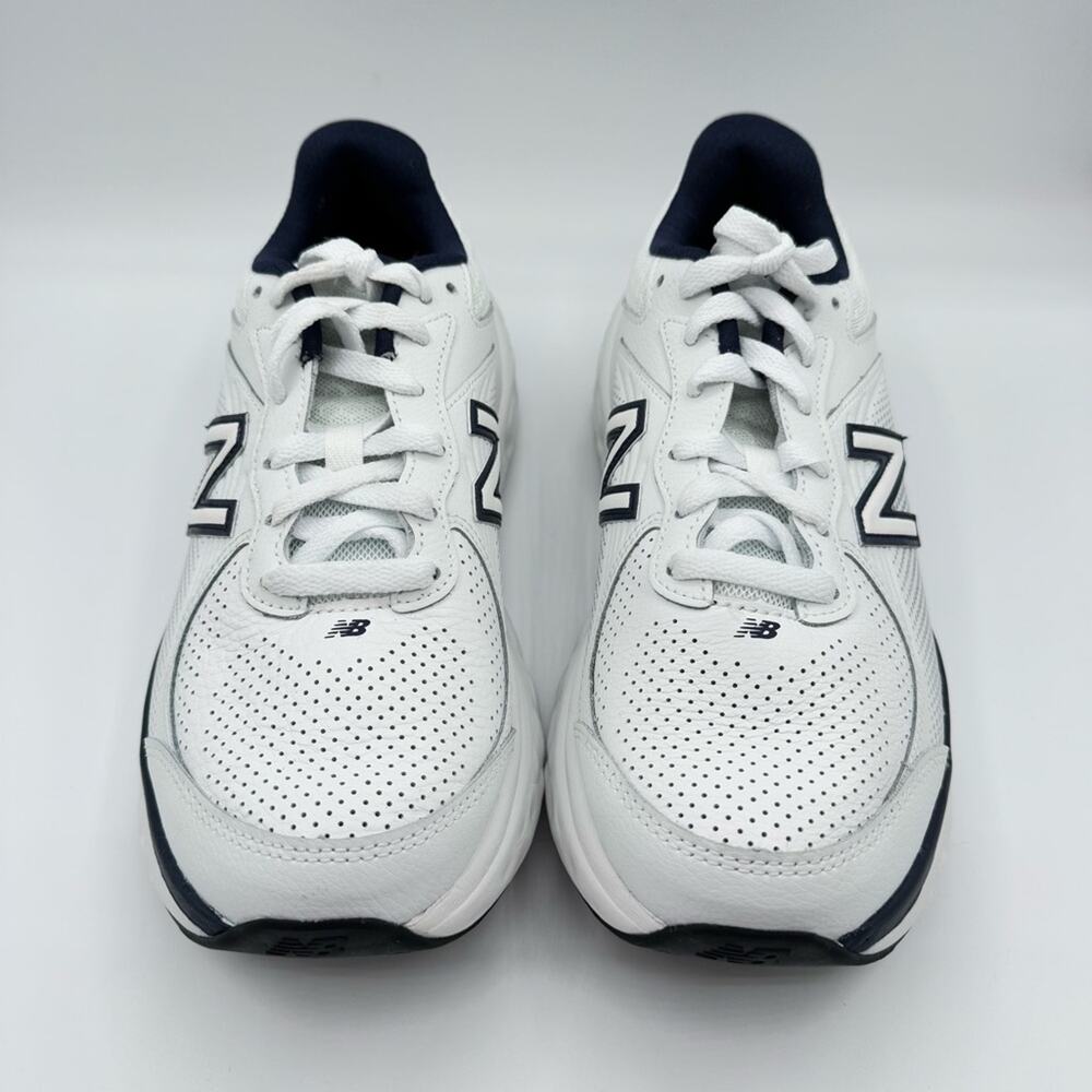 New Balance Fresh Foam X 840F White Team Navy Walking Sneakers Men’s 7.5 Wide - Picture 3 of 8